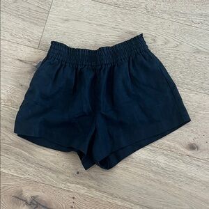 Reformation Black Mila Linen Shorts NWOT